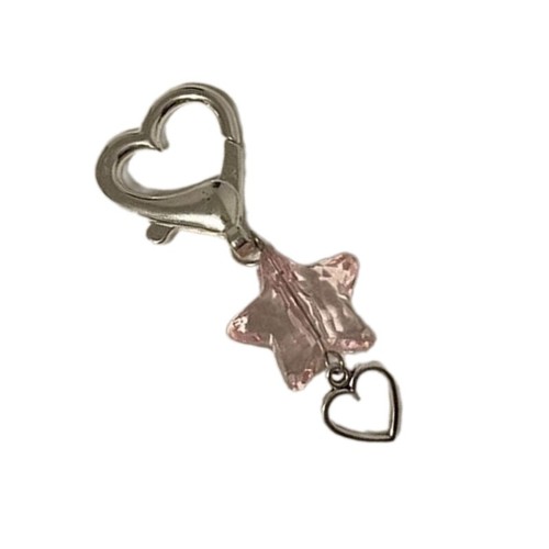 Trendy Acrylic Star Flower Penant Charm Keychain Versatile Accessory For Bags - Zdjęcie 11 z 11