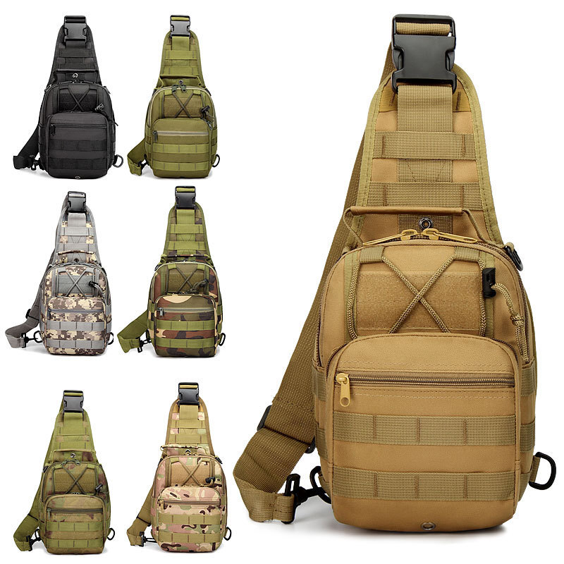 Mens Backpack Tactical Sling Shoulder Bag Molle Travel Chest Pack Outdoor Hiking