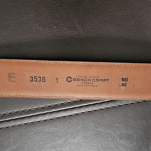Bench Craft leather 3536-E Comfort Belt size 40/100 in black & silver - Picture 5 of 6