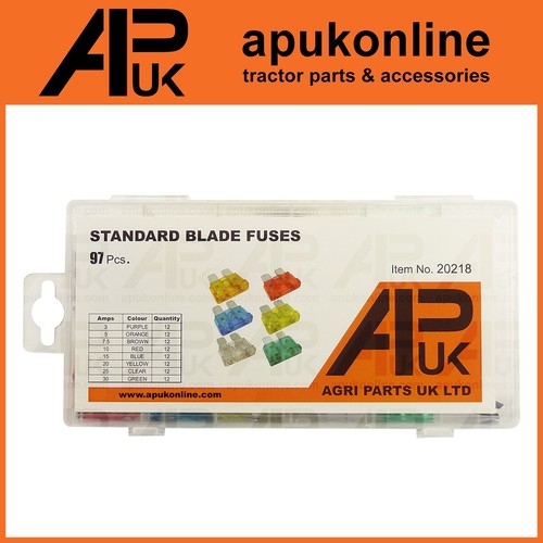 97pc Assorted Standard Blade fuses for John Deere Kubota Case IH