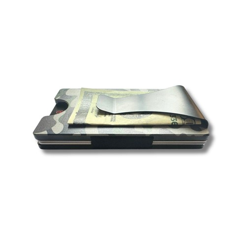 Smart Wallet RFID Blocking Card Holder Money Clip Camouflage for Military, Gift - Picture 3 of 9
