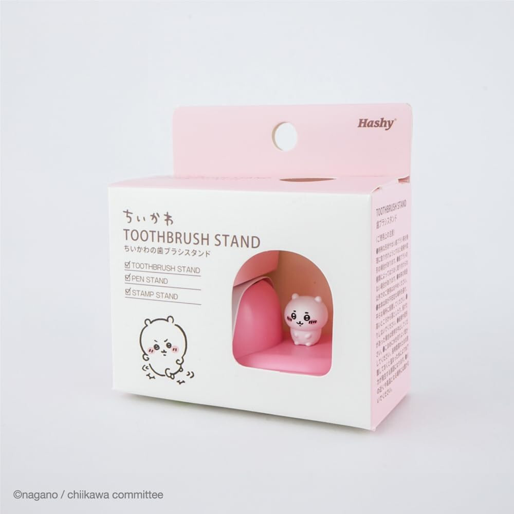 Hashy TOPIN Chiikawa Toothbrush Stand Pink 2.6×1.4×0.9in 751196