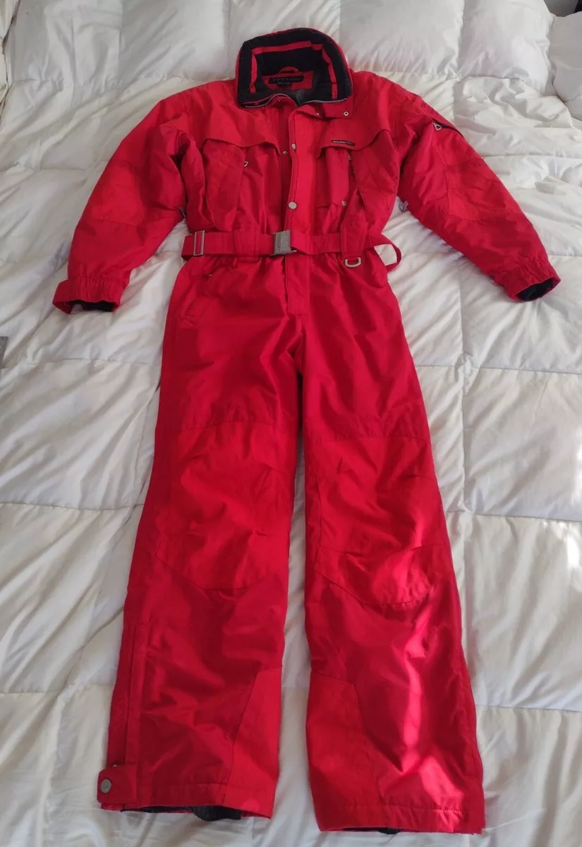 KILLY Technical Equipment One Piece Ski Suit Red Snowsuit Mens Size 44 L Recco