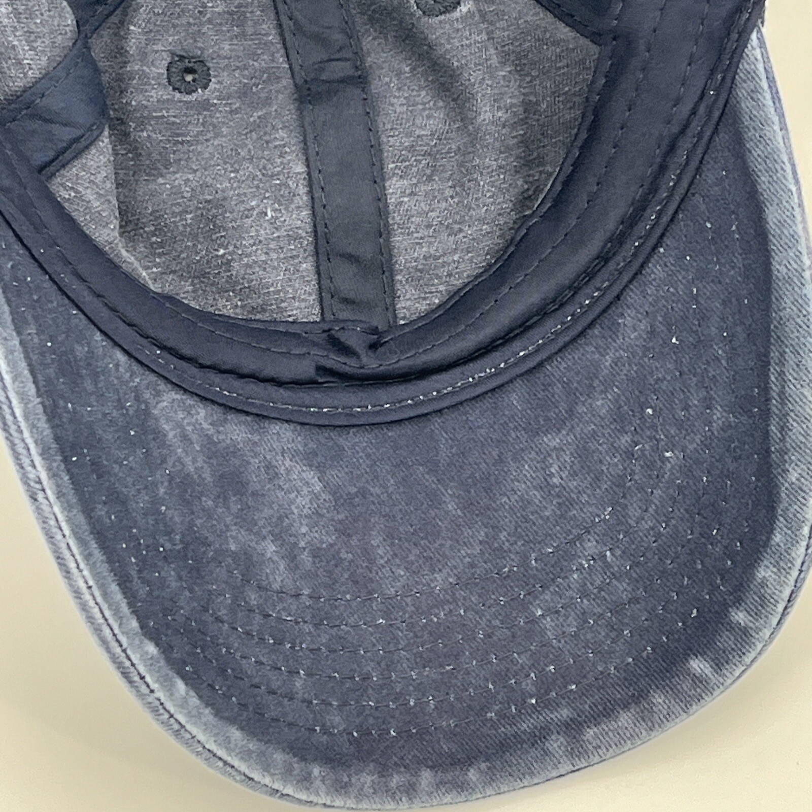 Navy Cotton Hat - Solid Blue StrapBack Baseball C… - image 8