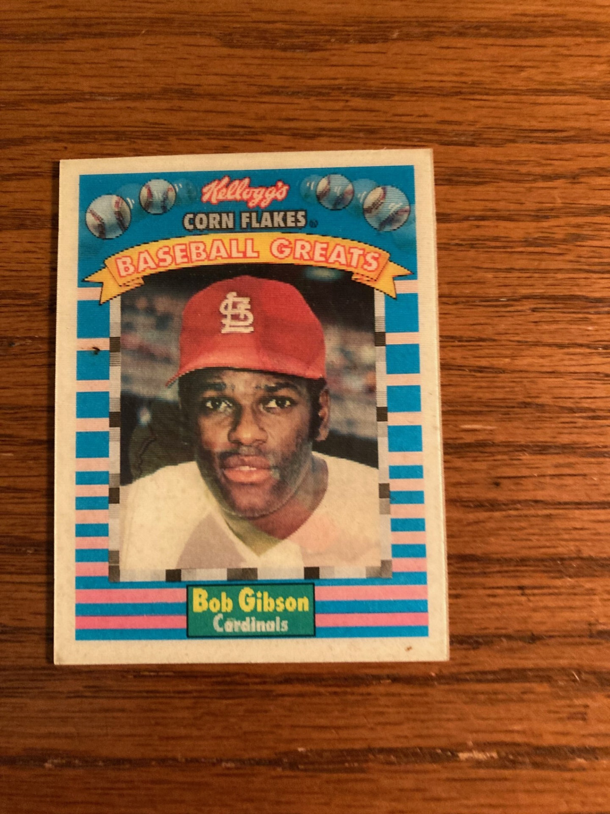 1991 Kellogg's Corn Flakes Sportflics 3D Baseball Greats BOB GIBSON 5