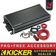 KICKER CXA660.5T CAR AUDIO CLASS AB/D 5-CHANNEL AMPLIFIER + 4AWG AMP KIT