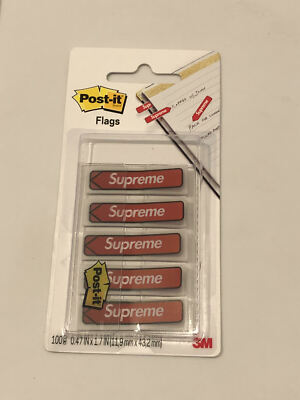 Supreme Post-It Flags Red OneSize F/W 19 | eBay