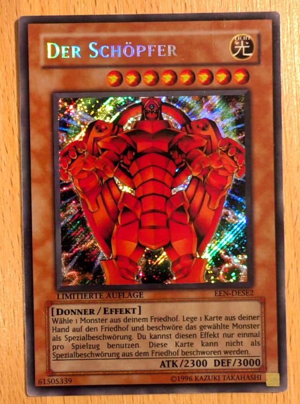 Yugioh Der Schöpfer EEN-DESE2 Secret Rare Limitierte Auflage NM-