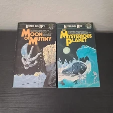 Lester Del Rey Paperback Lot of 2 Sci-Fi Fantasy Vintage DEL REY BOOKS