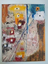 original abstract acrylic painting on canvas