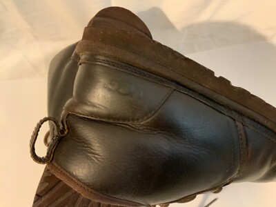 UGG Neumel China Tea Brown Leather Sheepskin Chukka Ankle  display picture 3