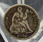 1890 SEATED LIBERTY  DIME VG CONDITION.