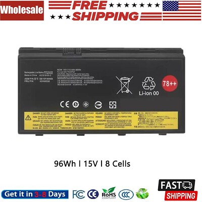  96WH 01AV451 Battery For Lenovo ThinkPad P70 P71 Series SB10F46468 00HW030 78++