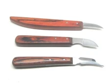 Ramelson Wood Carving Tools Chip Carving Knife Set 3 pc Whittling Woodworking