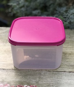 clear tupperware bins
