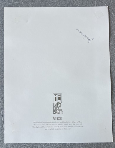 Mary Engelbreit My Books Are Friends That Never Fail Me Poster Print 11”X 14” - Picture 6 of 9