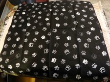 Dog Paw Black white BANDANA Scarf Head Neck Face Wrap Handkerchief