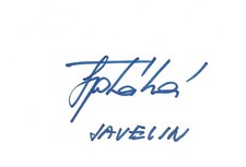 Barbora Spotakova Autogramm signed 10x15 cm Karteikarte
