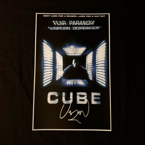 Signed Vincenzo Natali Cube Poster w/ Proof (Horror Movie Director Autograph) - Picture 2 of 6