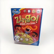 New ThinkFun ZINGO Bingo With A Zing Matching Game Ages 4 With Parent's Guide