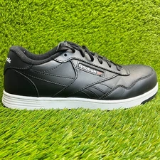Reebok Club MEMT Mens Size 11M Black Leather Composite Toe Safety Work Shoes