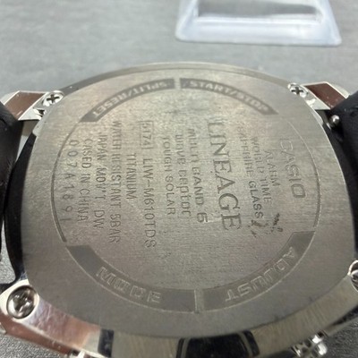 Casio Lineage LIW-M610TDS Watch Men 42mm Black Dial Titanium Date