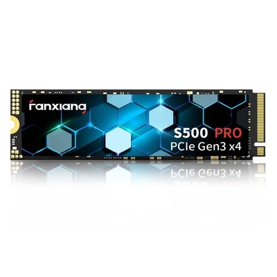 fanxiang S500 Pro 256GB NVMe SSD M.2 PCIe Gen3x4 2280 Internal 256GB, black 