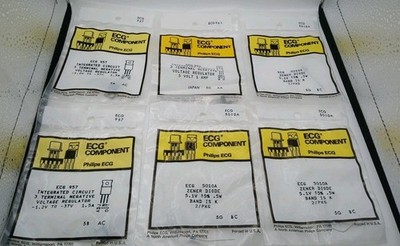 6 X Phillips ECG Component Mixed Lot  Diodes Voltage Regulators