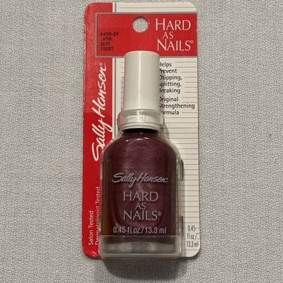 Sally Hansen Hard As Nails LATIN BEAT FROST Nail Polish Discontinued HTF Color