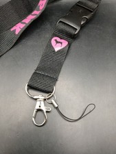 LOVE PINK LANYARD DETACHABLE KEYCHAIN STRAP BADGE ID HOLDER