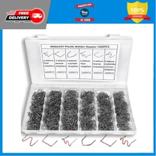 1400 Plastic Welding Staples Kit Welder 6 Different Shapes Stainless Steel ,..,,