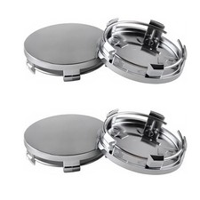 60mm Silver Wheel Center Caps 4 Pcs ABS Plastic Hub Caps OD 2.36 Inch ID Sliver