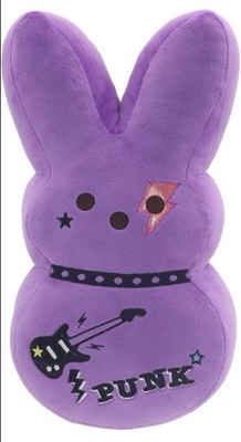 PEEPS EASTER BUNNY 15'' PURPLE Emo Punk Rock Guitar Rabbit Plush - New