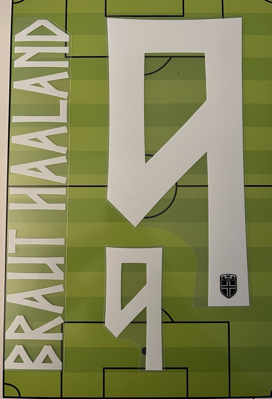 Flocage Haaland 9 Norvège 2026 pour personnaliser un maillot extérieur