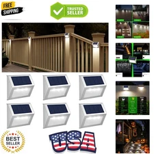 Outdoor Solar Lights - Solar Powered Deck Lights Waterproof Light for Fence P...