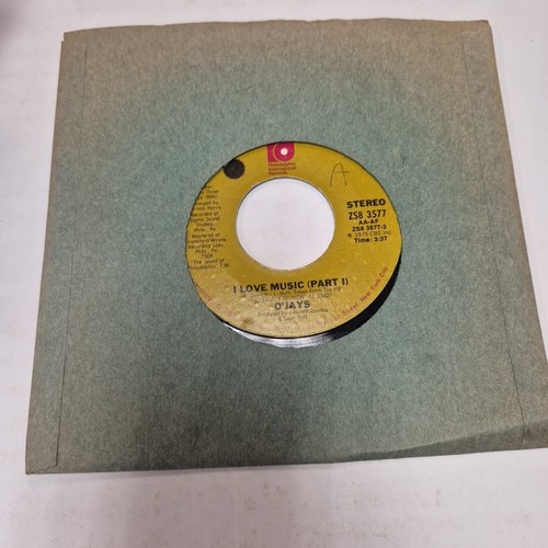 O'JAYS- I LOVE MUSIC (PARTS I&II) 7" 45 RPM RECORD LIKE NEW OOP - Imagen 1 de 2