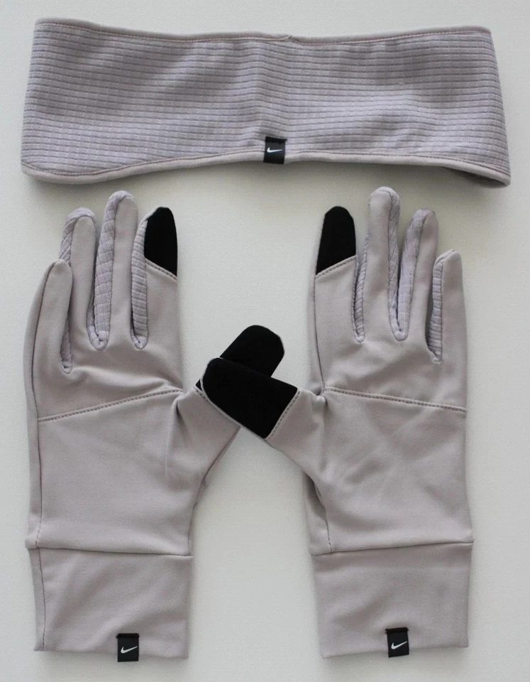 Conjunto de diadema y guantes Nike Essential para mujer M/L plateado lila/plateado Foto 2 de 4
