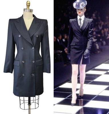 VTG Alexander McQueen for Givenchy FW 1998 Blade Runner Runway Jacket Coat Dress