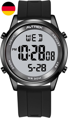 AVTREK Ultradünne Uhr Herren Digital Wasserdichte Sport Armbanduhr Mit Stoppuhr,