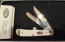 CASE XX  USA WHITE TRAPPER IN TIN KNIFE 4254 SS