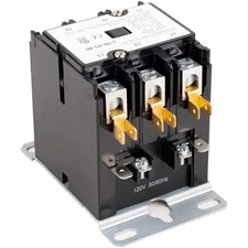 Ultra Durable 3 Pole 40 Amp Contactor 120 VAC Coil Definite Purpose Contactor by