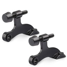 2 Pack Hinge Pin Black Door Stopper,Adjustable Deluxe Heavy Duty Door Stopper...