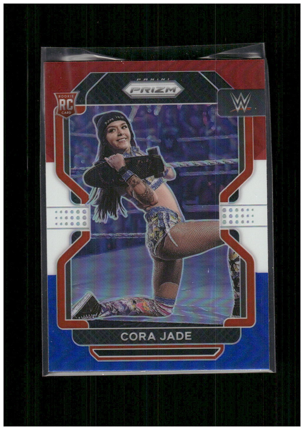 2022 Panini Prizm WWE #188 Cora Jade Red, White and Blue