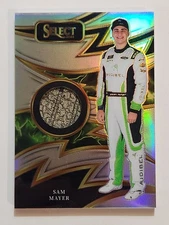 2025 Select NASCAR Racing Sparks Swatches #S-SMR Sam Mayer Silver Prizm