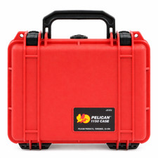 Red  Black Pelican 1150 case. With Foam