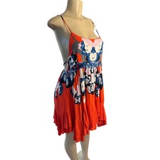 Women S Intimately Free People Sweet Lucy Printed Mini Swing Dress Boho Festival