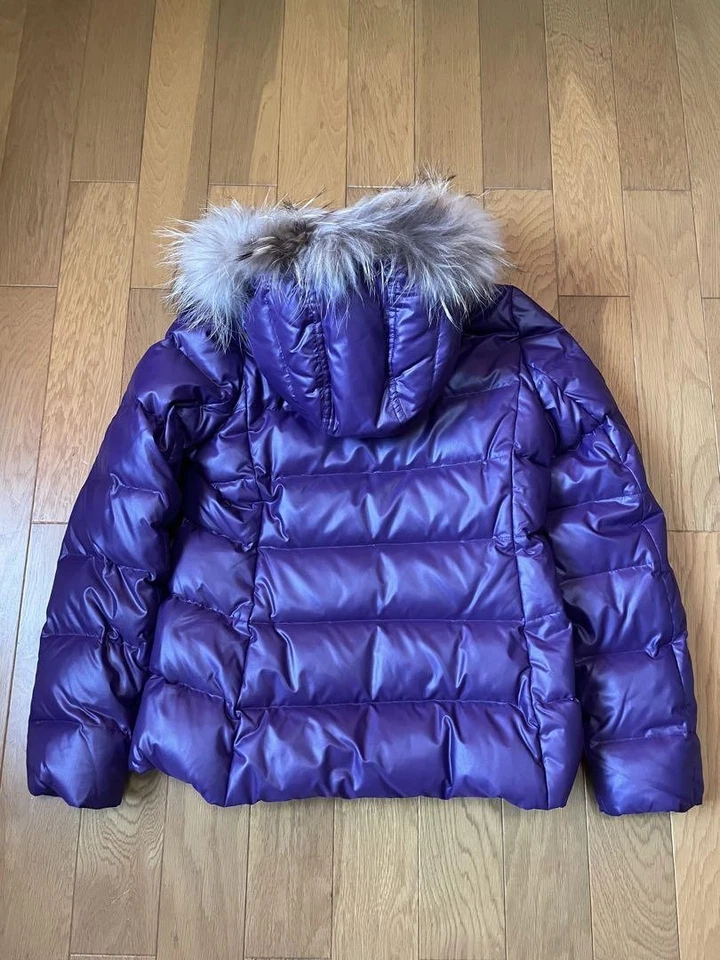 Burberry Blue Label Down Coat Puffer Jacket Size 40 Color Purple From Japan - Image 2 of 4