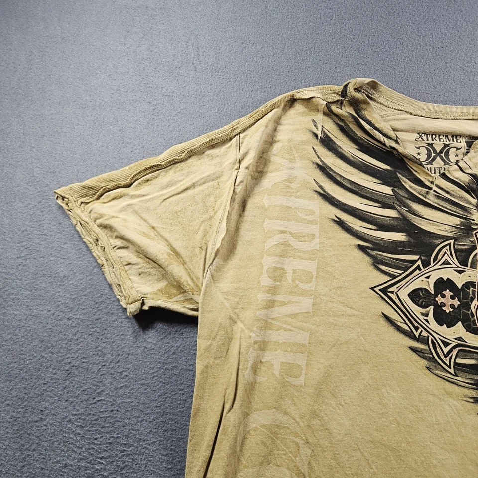 Camiseta Grunge Motociclista Xtreme Couture Estampado Completo Y2K Talla Grande ENVÍO RÁPIDO Foto 3 de 4