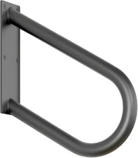 Hand Rails for Outdoor Steps: U-Shape Black Handrails for 1-3 Steps Wall Mount