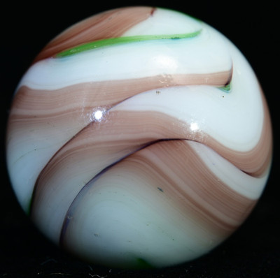Schleierglas opak Vintage Marmor Flow & Finesse Design 50er Jahre 16,6 mm 21/32''